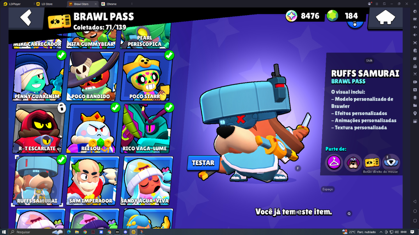 Conta Brawl stars 2020