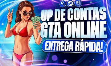 [MELHOR PREÇO] UPAGEM GTA 5 ONLINE PC - PACOTES DE DINHEIRO - UP 100% + BRINDES