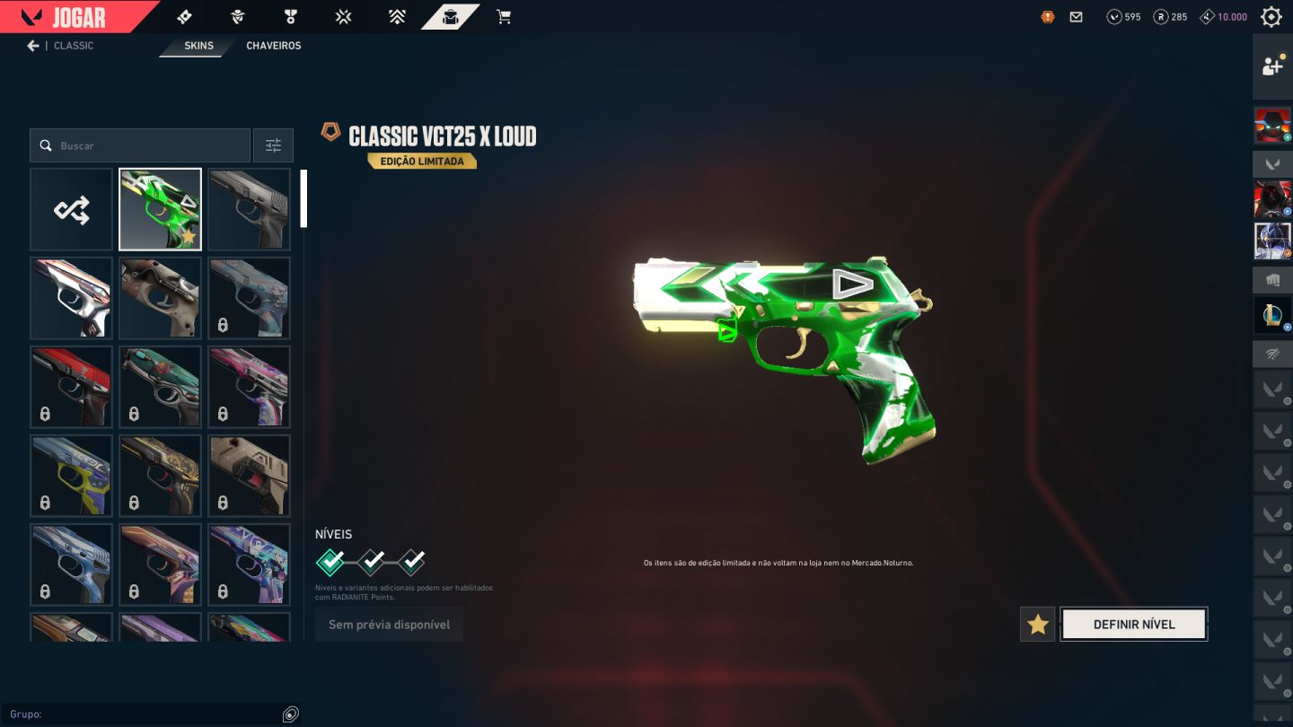VALORANT | 9 Facas, Karambit RGX e Íon, Araxys, Prelúdio do Caos + LOUD VCT 2025