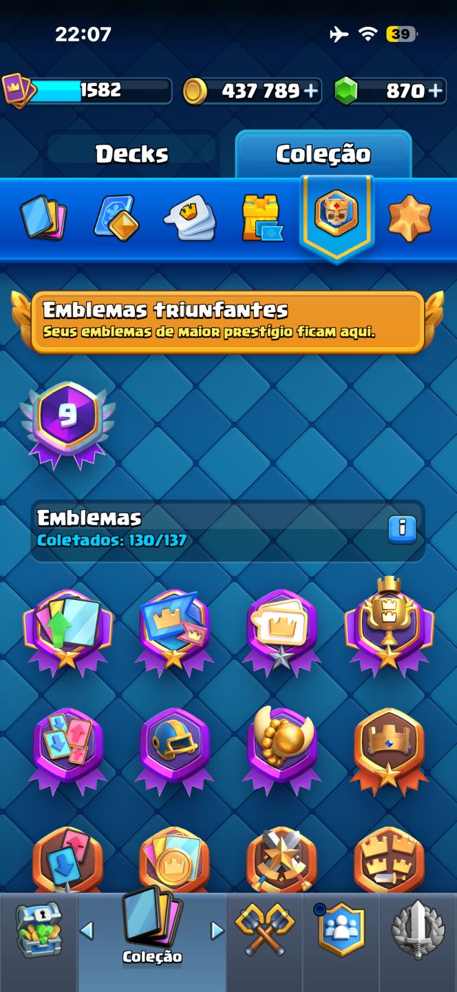 Conta Clash Royale 13.300 troféus, Antiga e Rara!
