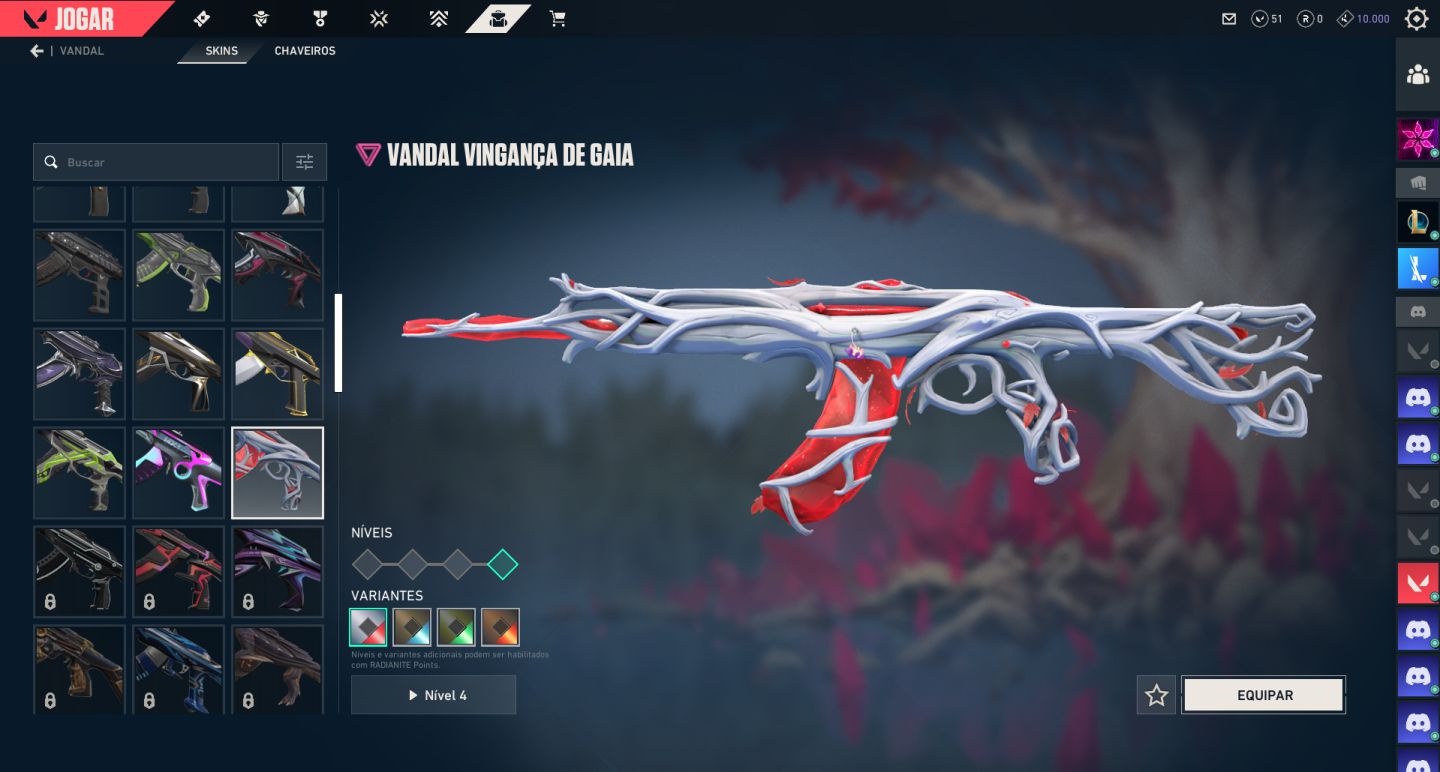 Conta Valorant +de40 skins