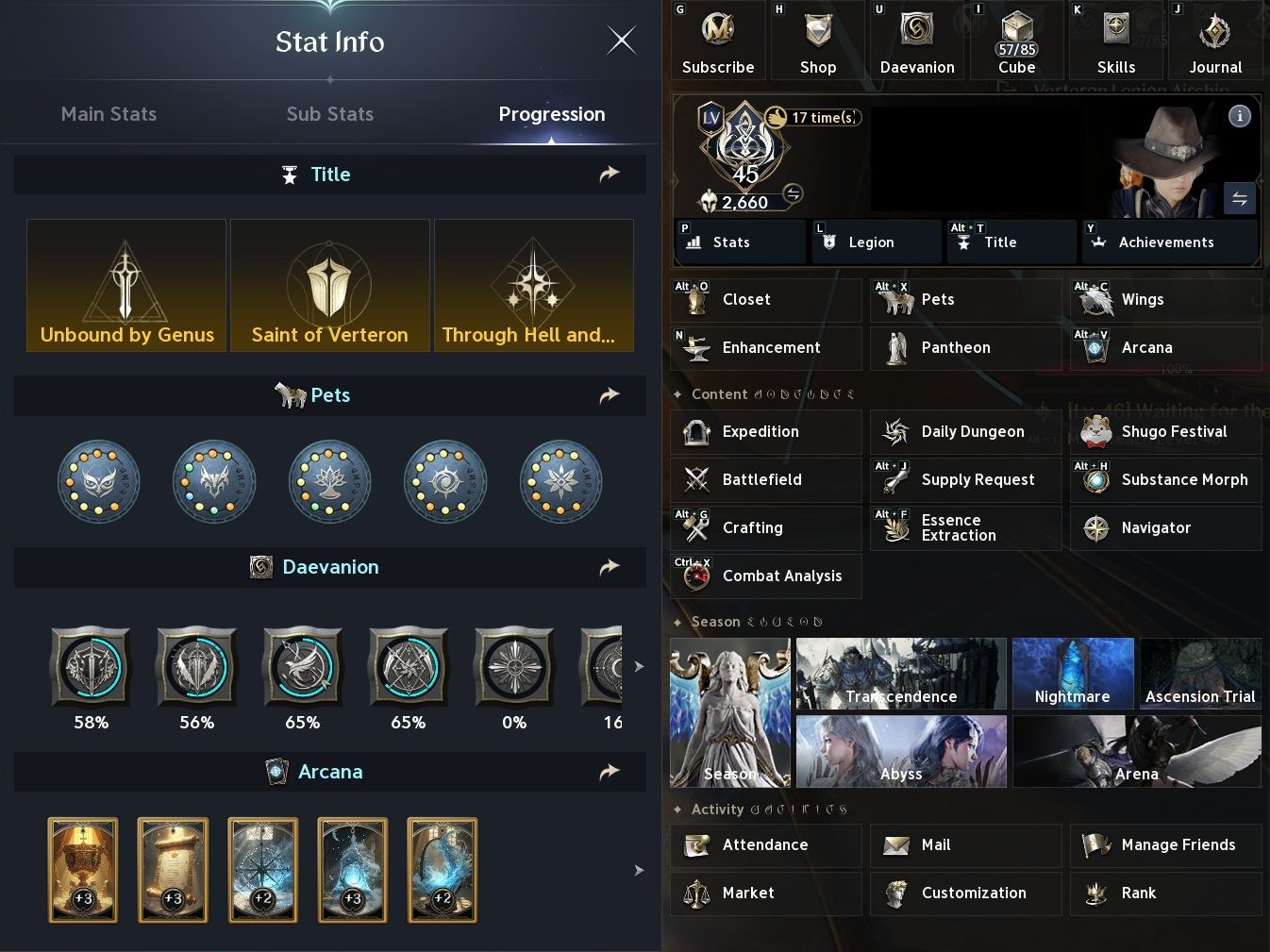 (NEGOCIÁVEL) CONTA AION 2 SERVER ARIEL - ELYOS - CHANTER 2660GS 142,2K CP- STEAM