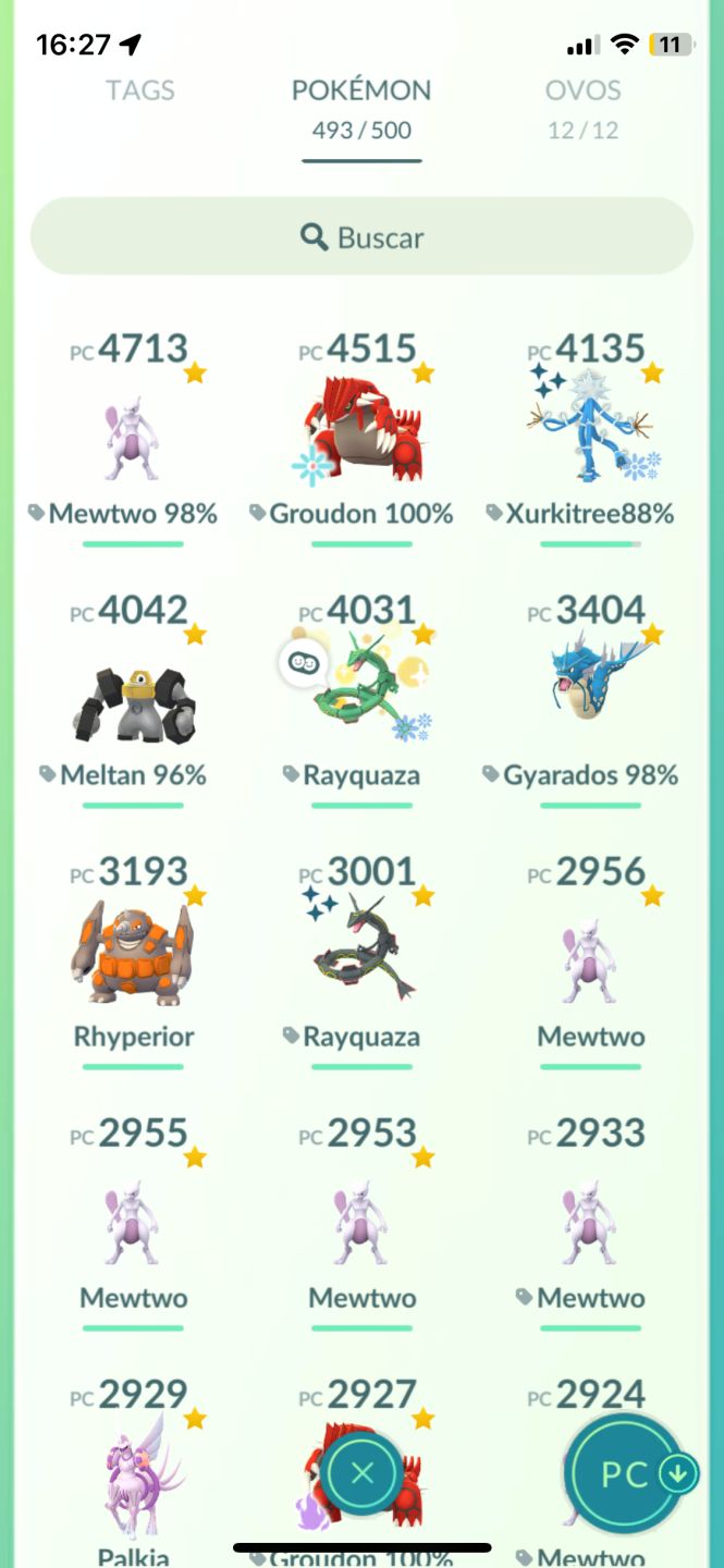 Conta Pokémon go para já começar o jogo bem.