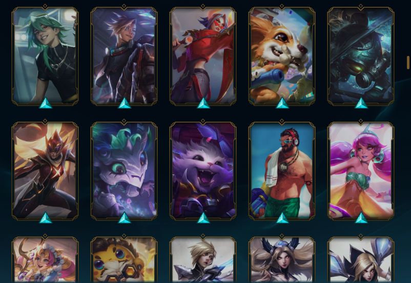 Conta LoL 453+Skins (5 Ultimate, 16 Míticas, 43 Lendárias, 226 Épicas)