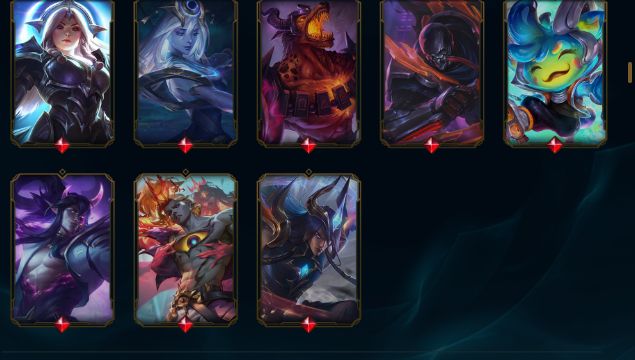 233 SKINS + EXALTADA DO MORDEKAISER | CONTA LEAGUE OF LEGENDS
