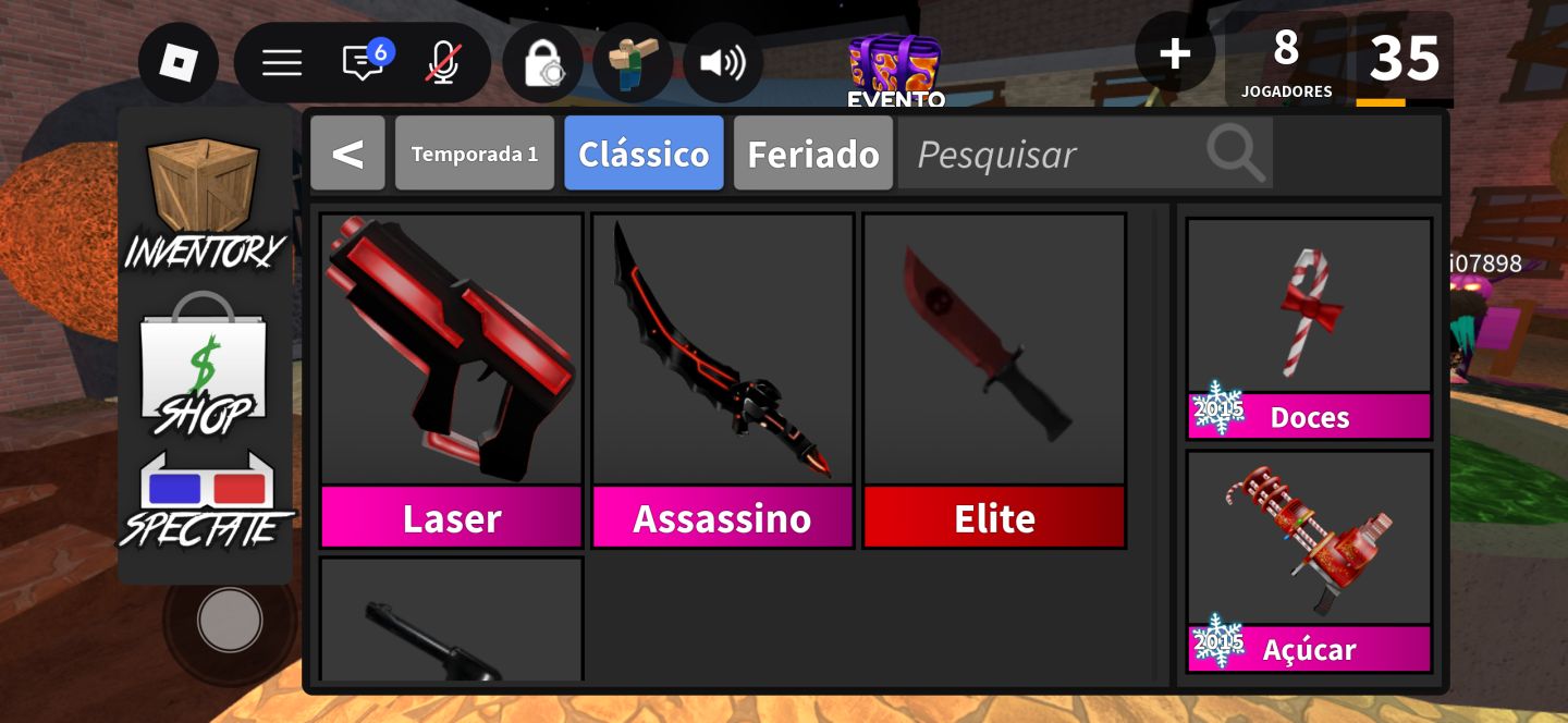 Conta de Roblox braba focada em mm2 e Blox Fruits