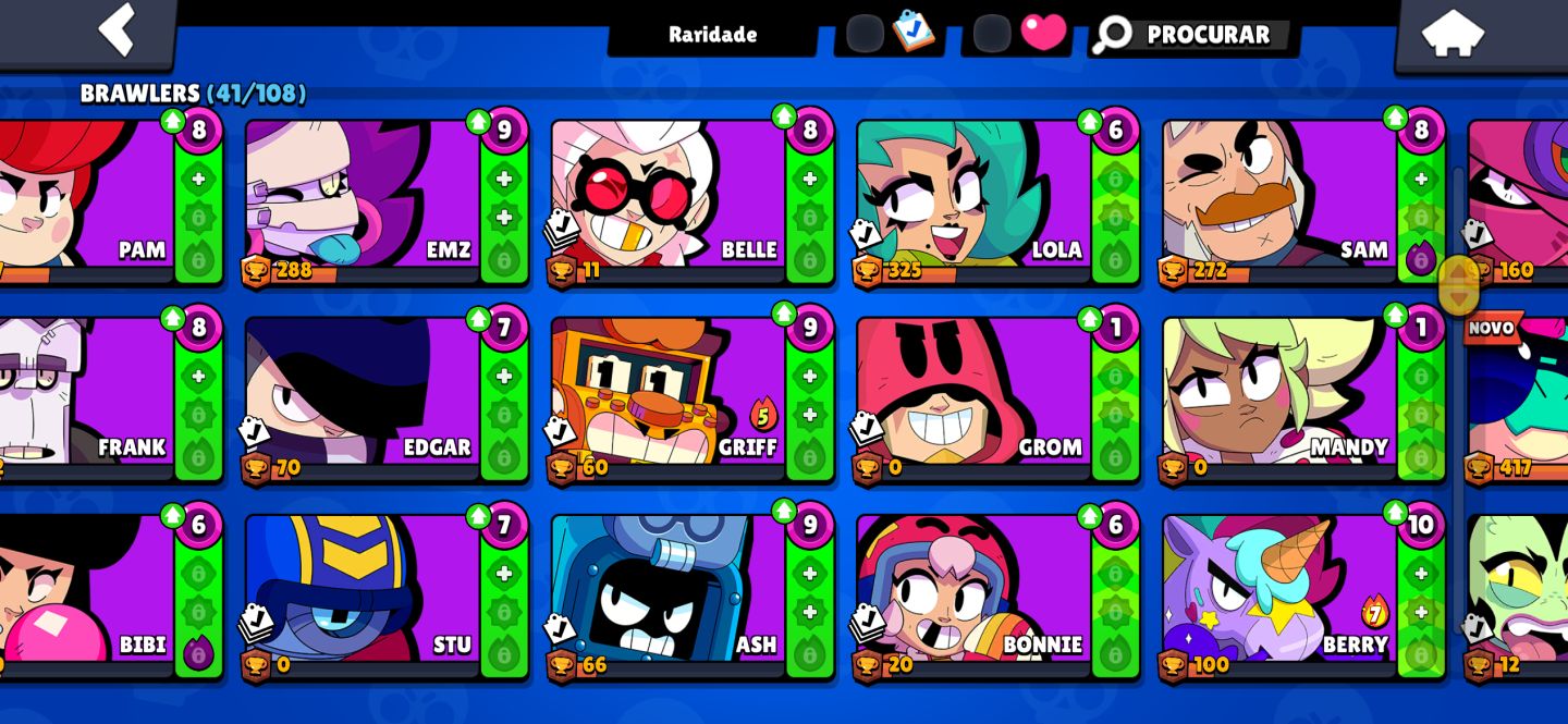 Conta DE 2019 | 8316 troféus, 41 brawlers | MUITAS SKINS