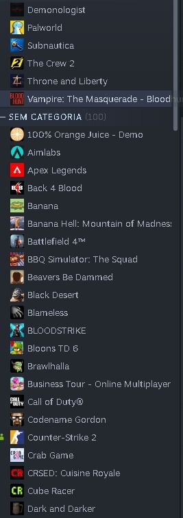 Conta steam vários jogos