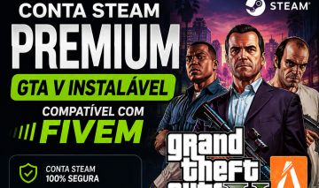 [ENTREGA AUTOMÁTICA] CONTA STEAM | GTA V (Jogo Instalável via Steam)