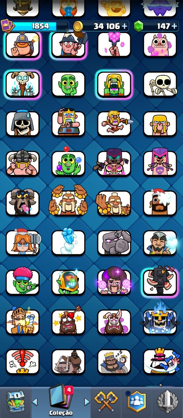 CONTA CLASH ROYALE NÍVEL 16 | 9 CARTAS LVL 16 | 13K TROFÉUS | ARENA 31 | 185 EMO