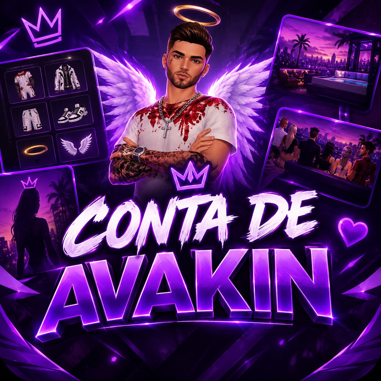 CONTA AVAKIN COM ASA E +2 CONJUNTOS