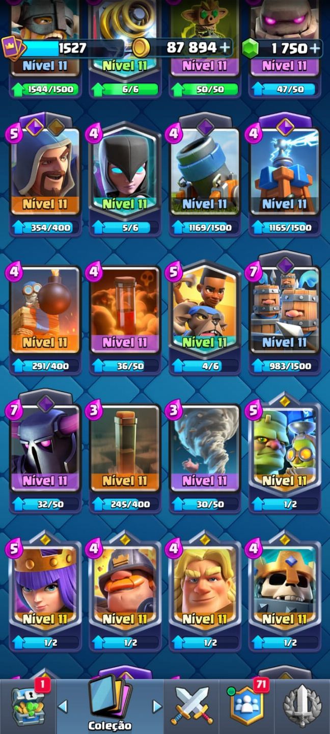 Conta Clash Royale à venda nível avançado! mande sua proposta
