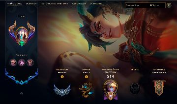 CONTA LEAGUE OF LEGENDS (2017/lvl 646); 307 SKINS, TODOS CAMPÕES, PRATA