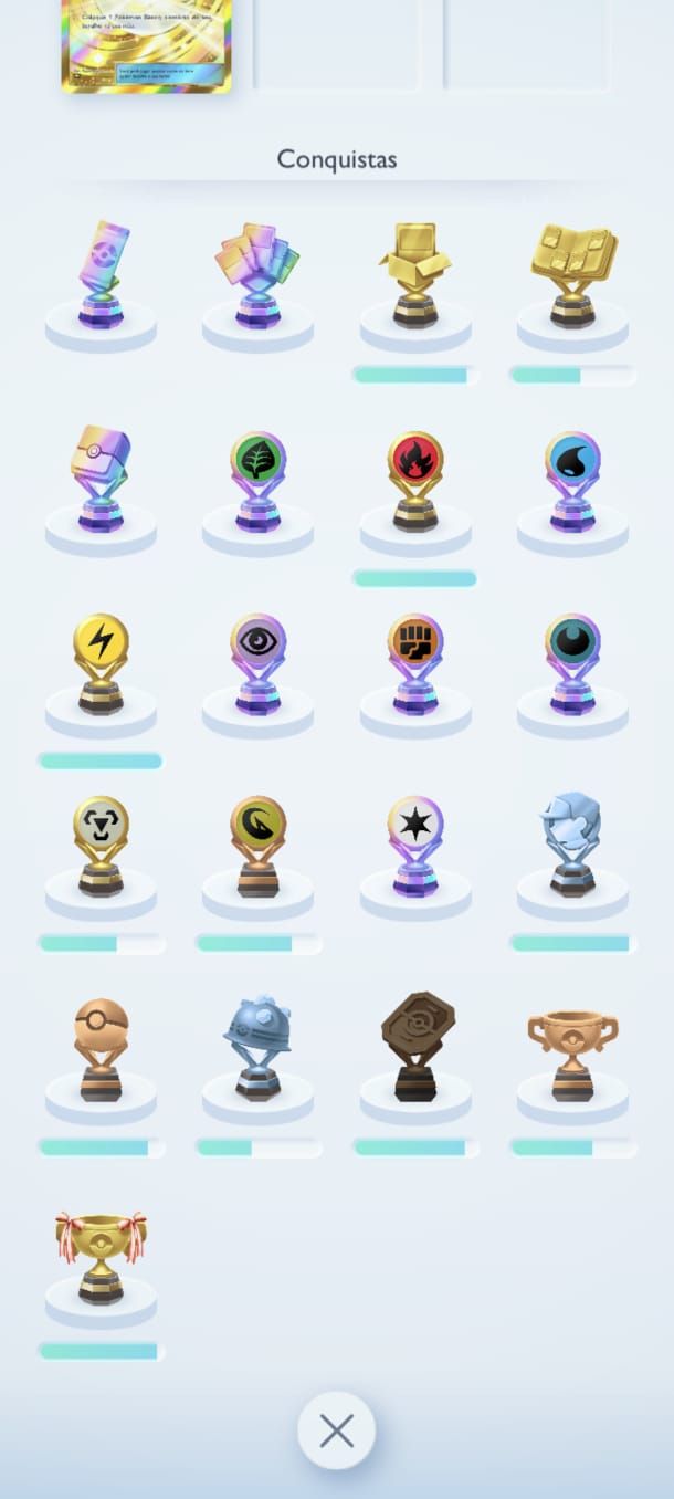 CONTA POKÉMON TCG POCKET DE COLECIONADOR - LOSANGO E 1 ESTRELA COMPLETOS