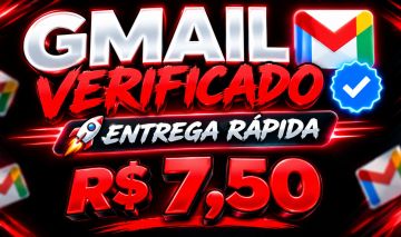 GMAIL VERIFICADO COM MELHOR PRECO