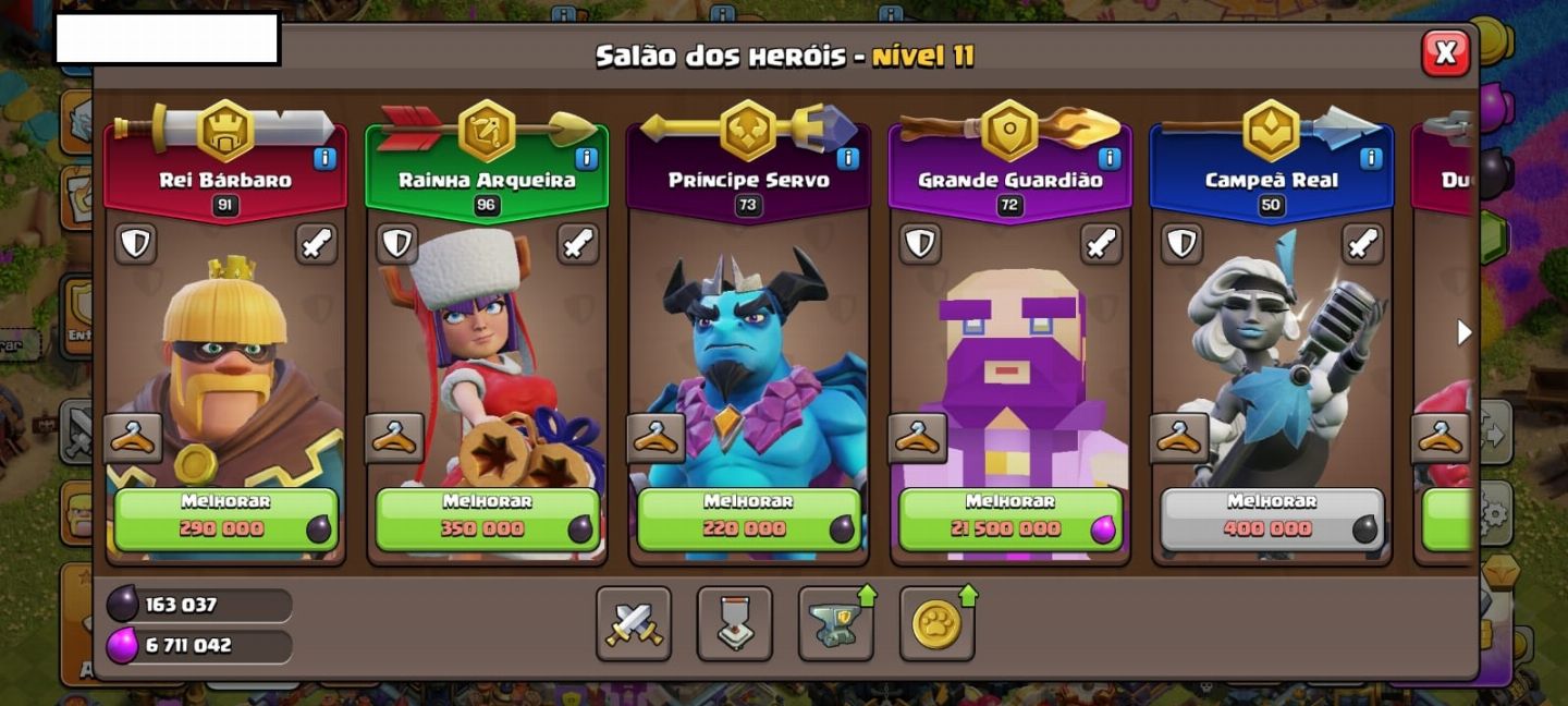CONTA CLASH OF CLANS CV 17 + CLASH ROYALE