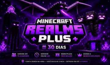 Minecraft Bedrock Realms Plus 30 Dias