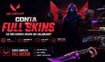 Conta de Valorant com diversas skins