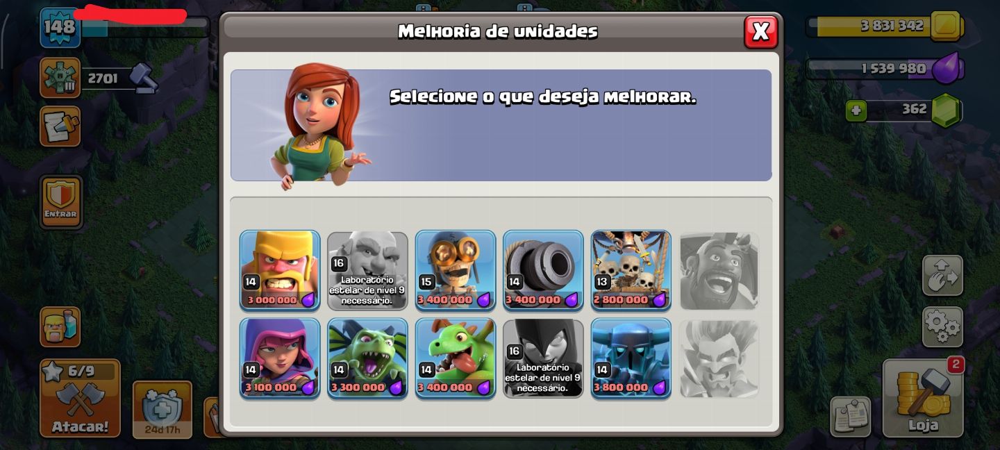 Combo de conta Supercell Clash Royale e Clash of clans