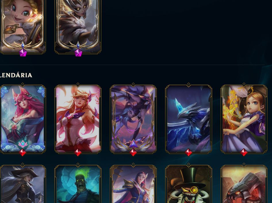 CONTA DO LOL - 382 SKINS (5 ULTIMATES, 17 MÍTICAS E 50 LENDÁRIAS), PLATINA,