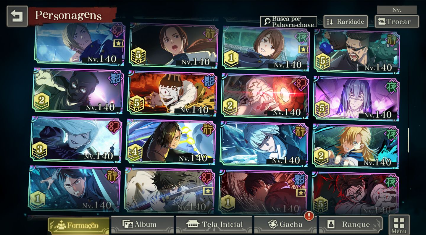 40% OFF | 19 Limitados | Todos os Personagens Nível e Grade Máxima | Lv109