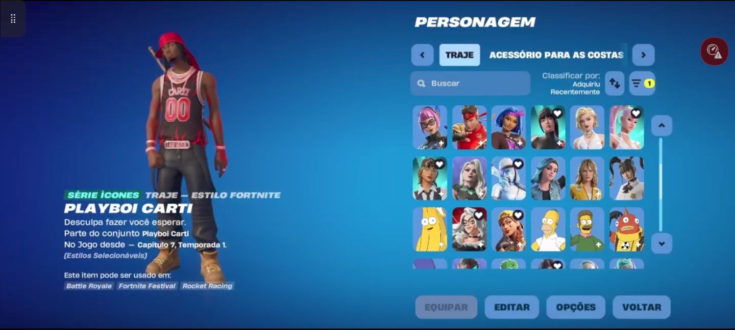MELHOR CONTA TRYHARD BASIC / 1100vbucks / 62 skins / Passe de Batalha atual