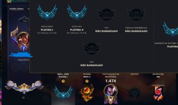 Conta League of Legends com 974 skins, e mais algumas skins no Valorant