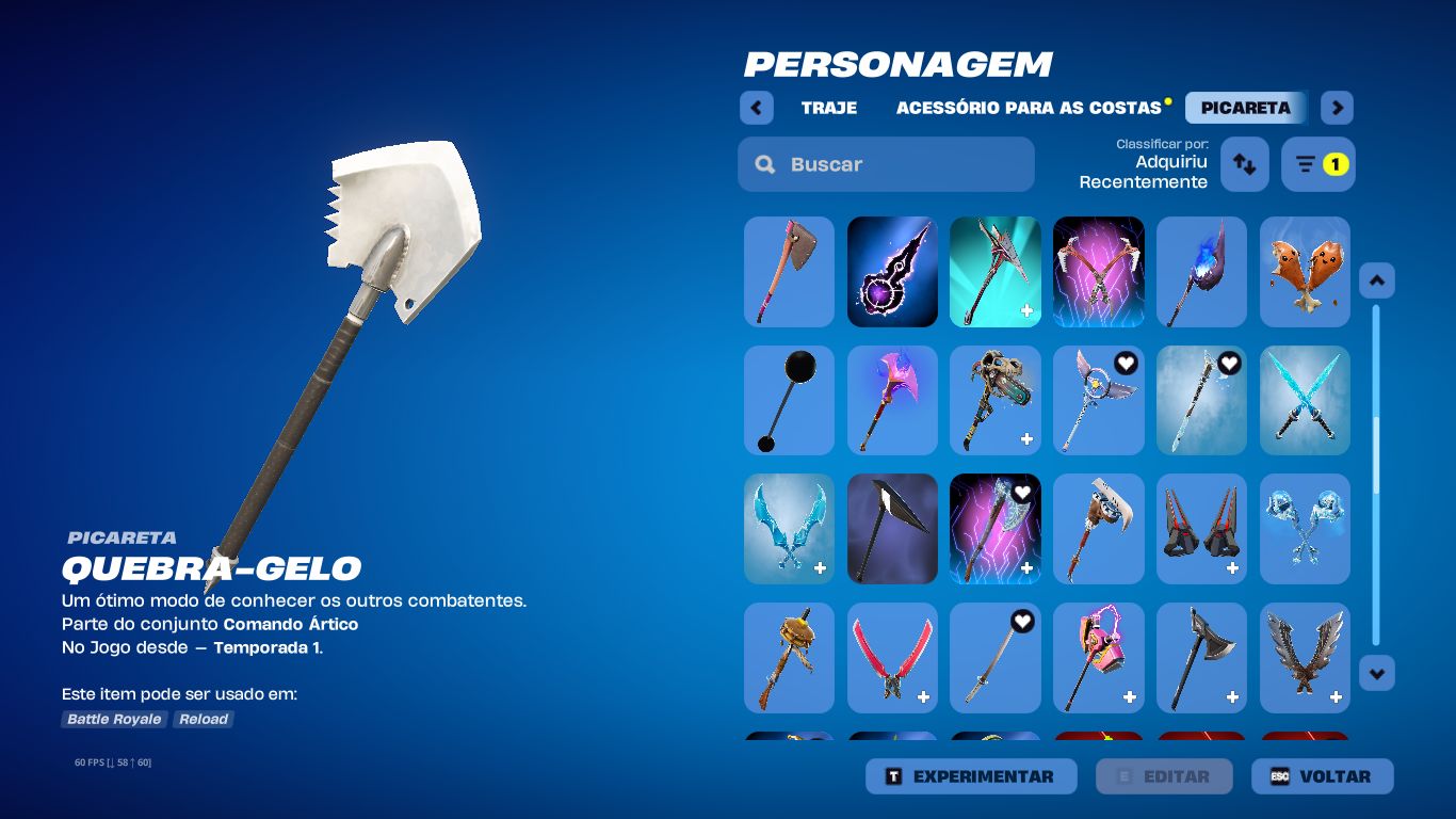 Conta FORTNITE a venda season 5, Skins antigas e Picaretas.