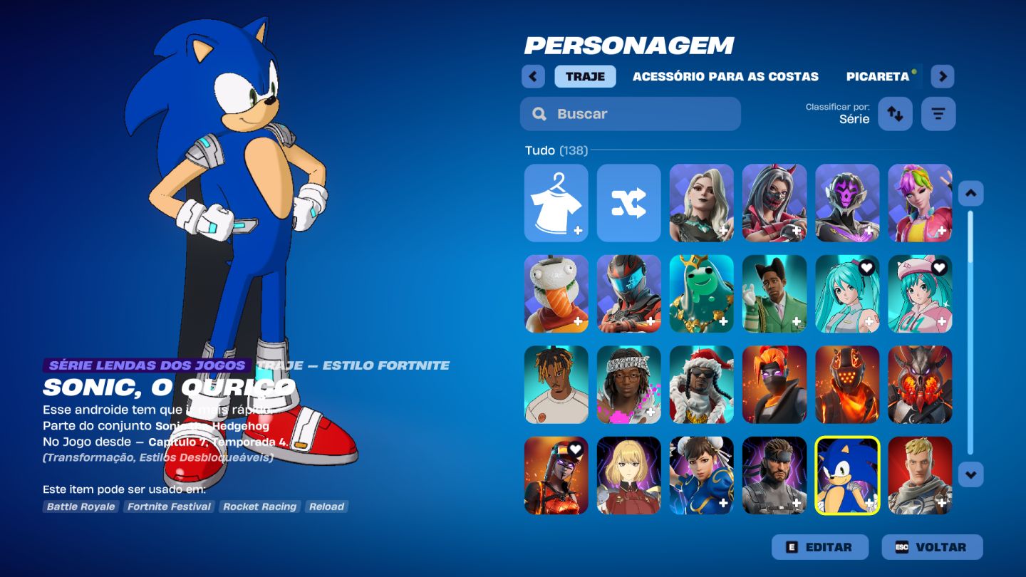 CONTA EPIC GAMES COM FORTNITE E ROCKET LEAGUE + 127 JOGOS