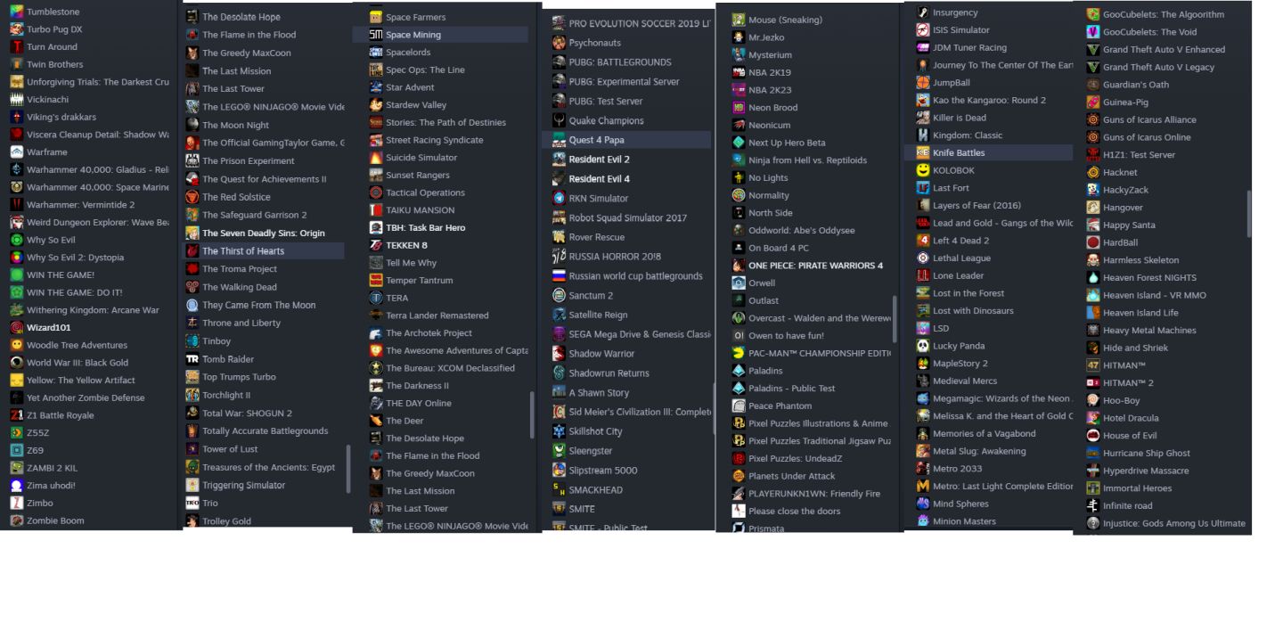 Conta steam com 293 jogos varios deles é raro