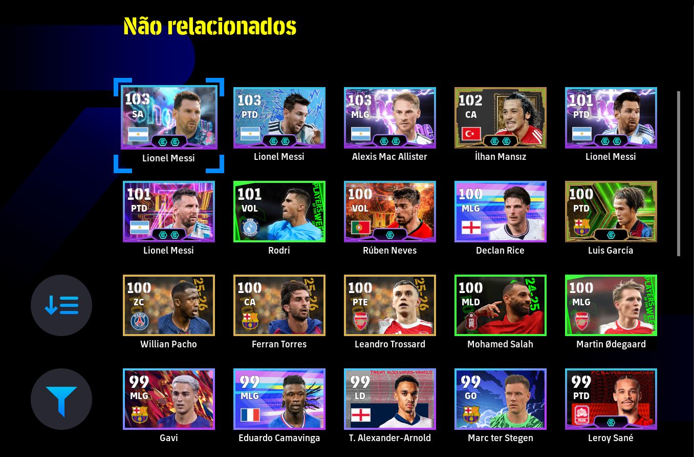 CONTA eFOOTBALL STEAM | FORÇA 3188 | CRUYFF, RONALDINHO, NEYMAR, VAN DER SAR E M