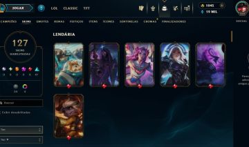 Full Acesso - 127 Skins - 160 Campeões - Level 229 - 19 Mil Essencia Azul
