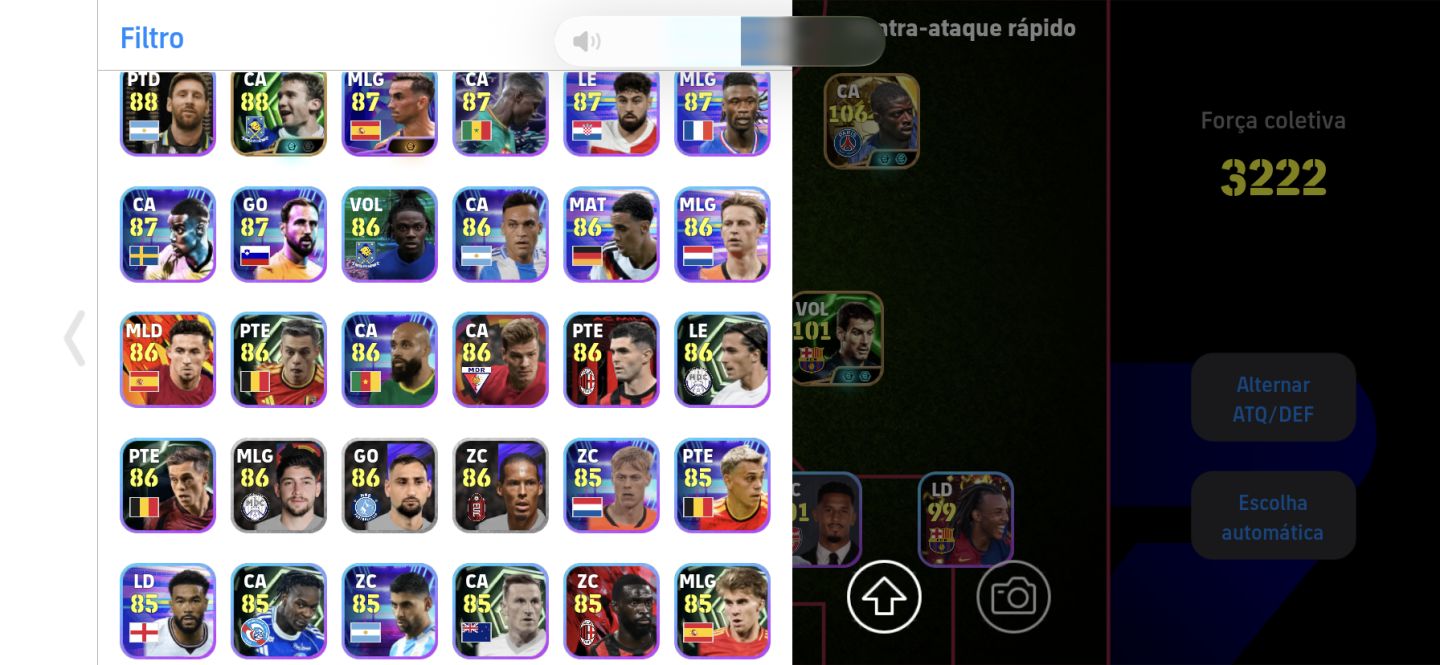 Conta de efootbal mobile