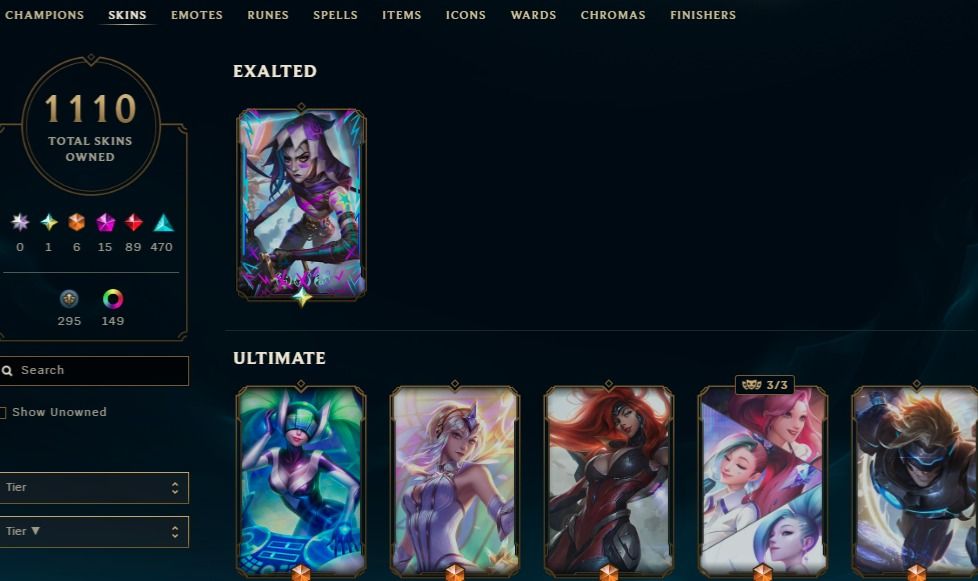 ARCANE FRACTURED JINX, 1110 SKINS, 149 CHROMAS - CONTA DE LEAGUE OF LEGENDS