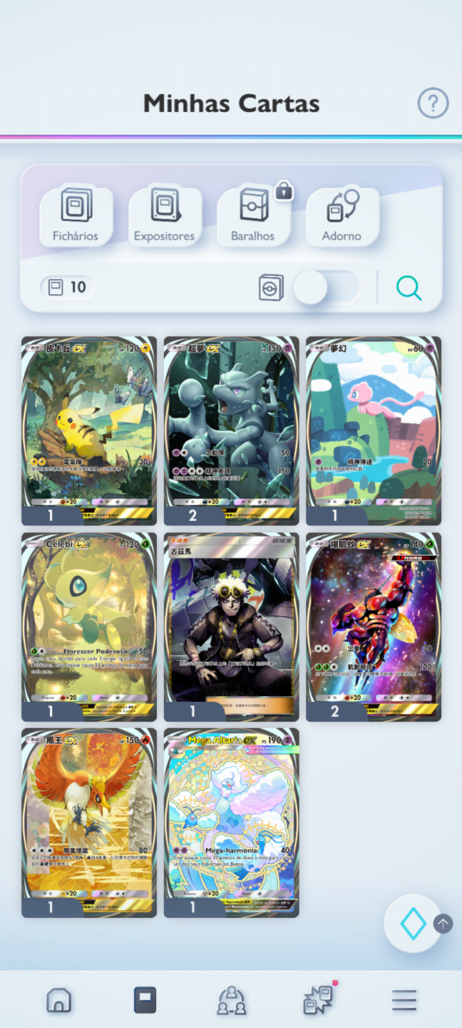 Conta Pokémon TCG - NV 25 com mais de 2k cartas, bastante FA no precinho!