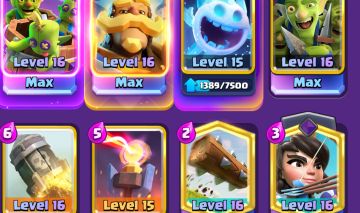 CONTA CLASH ROYALE 14K TROFEUS TORRE NÍVEL 16 122/122 CARTAS MUITAS CARTAS 15/16