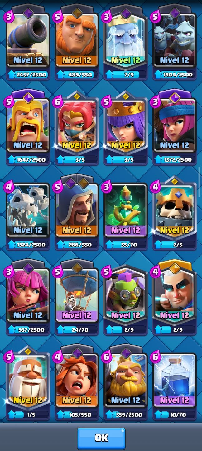 Conta de Clash Royale 11500+ Troféus