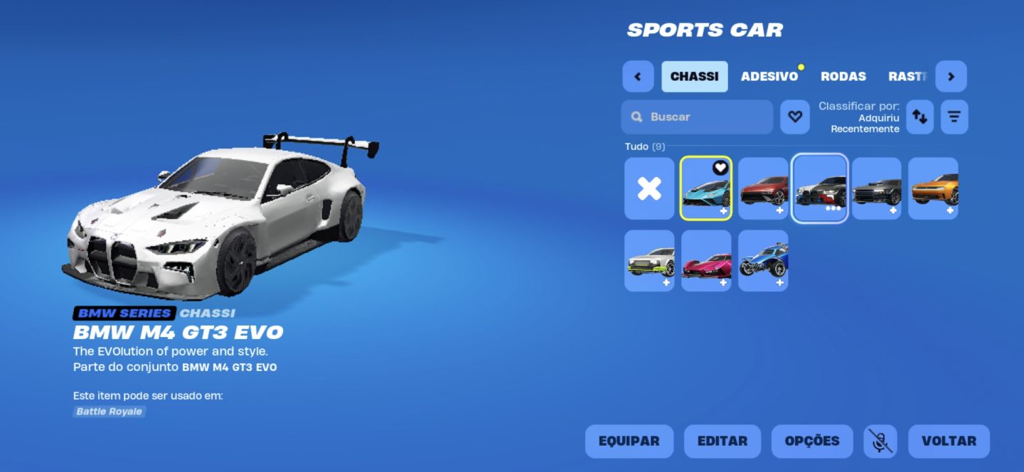 CONTA FORTNITE À VENDA | SKINS RARAS, CARROS BMW E LAMBORGHINI, EMOTES...