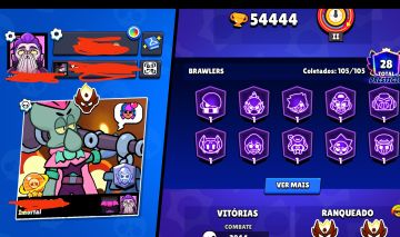 Conta com Shelly ESTELAR + 15 PASSE PLUS + MESTRE+ TODOS OS BRAWLERS+CONTA CLASH