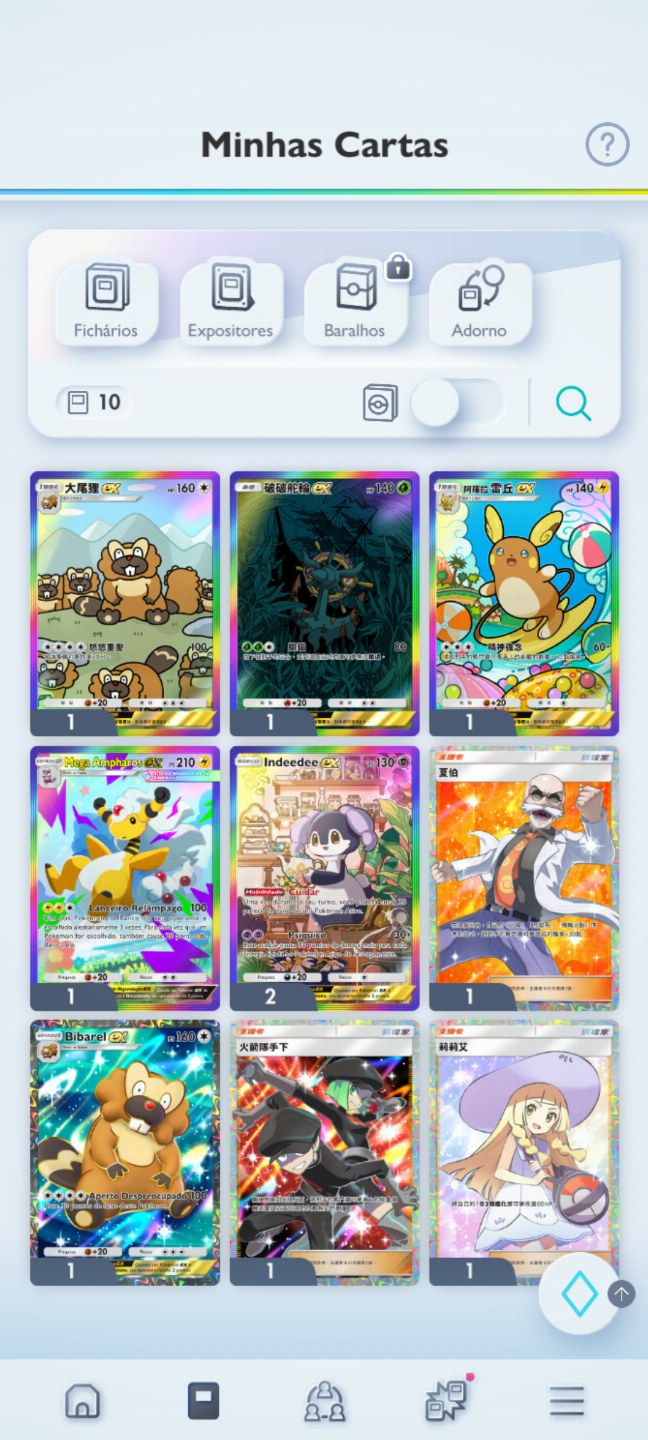 Conta Pokémon TCG - NV 25 com mais de 2k cartas, bastante FA no precinho!