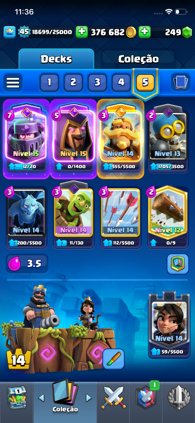 Conta de Clash com 10.000 troféus