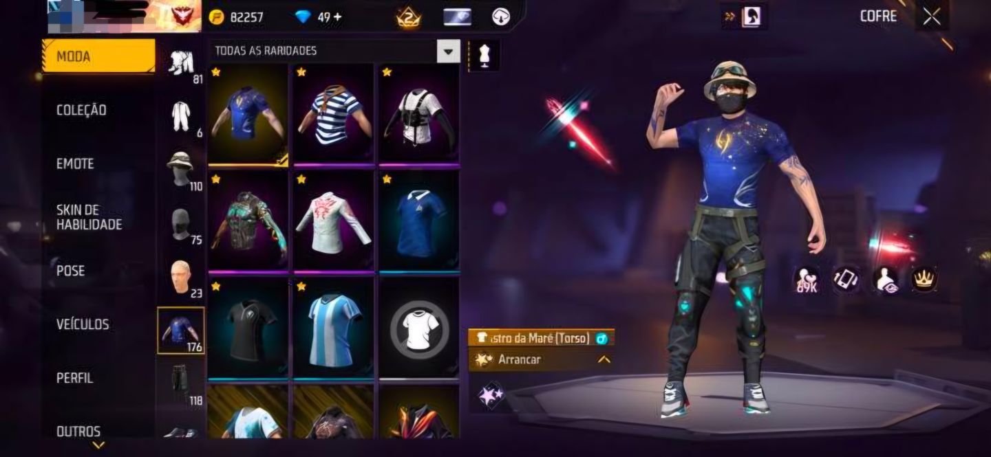 Conta com arma atributada para ap,ump roxa e xm8 e muitas skin e aproveitar