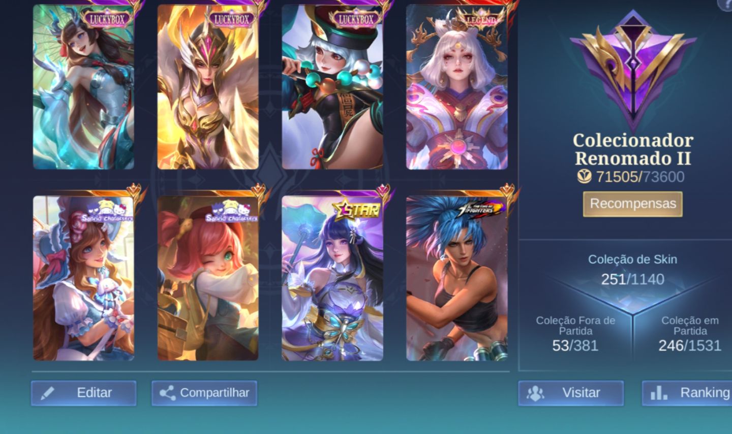 Conta mobile legends main mid