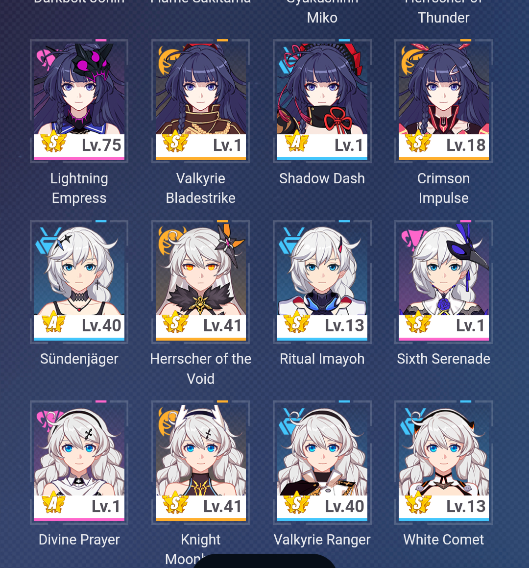 (HSR+HI3D) ASIA - HU TAO C1 + MONA C1 + TIGHNARI + BEIDOUC6+2.1K GEMAS+27 GIROS