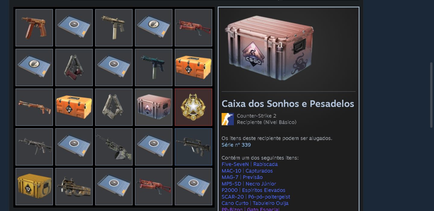 CS2 PRIME + SKINS E CAIXAS