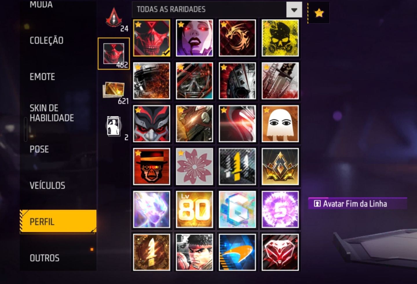 Conta de FF Full Com Muitos Passes + Armas Evo Full!