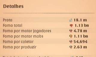 CONTA ALBION 1.13b de FAMA , 250m fama amarela