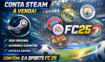 Conta Steam com EA Sports FC 25 Acesso Completo e Alteração de Dados