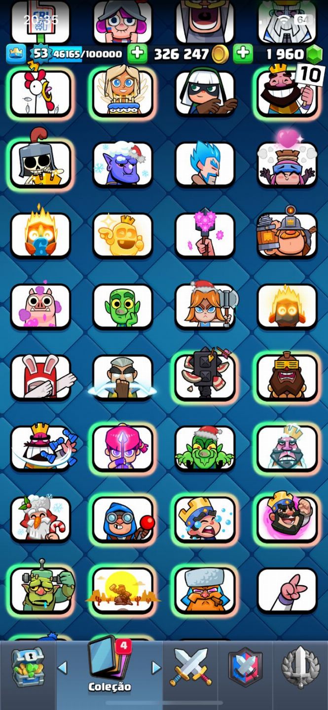 Conta Clash Royale Nivel 53 10k trofeus