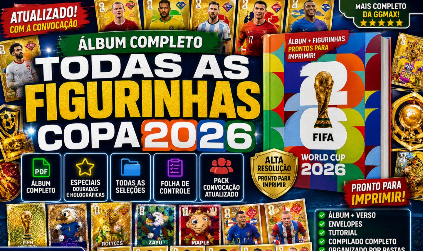 FIGURINHAS COPA 2026 PDF | MAIS COMPLETO DA GGMAX | ENTREGA AUTOMÁTICA